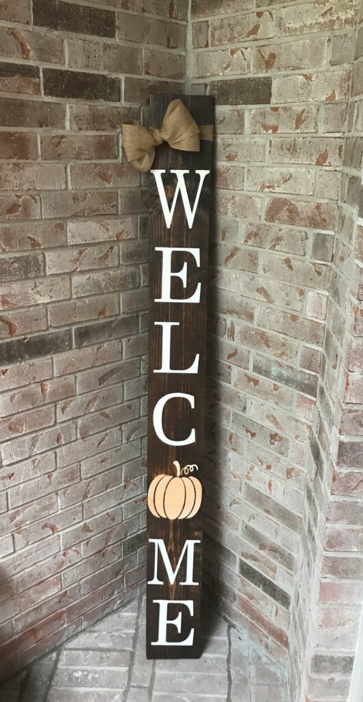 Autumn Welcome Sign